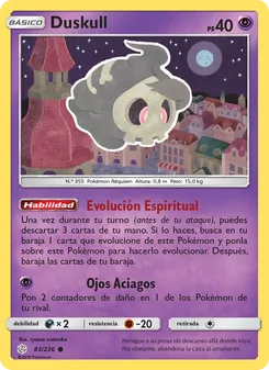 Carta Duskull de la expansión Eclipse Cósmico, número 83/236
