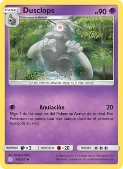 Carta Dusclops de la expansión Eclipse Cósmico, número 84/236