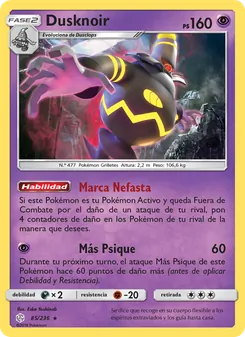 Carta Dusknoir de la expansión Eclipse Cósmico, número 85/236