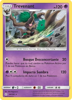 Carta Trevenant de la expansión Eclipse Cósmico, número 94/236