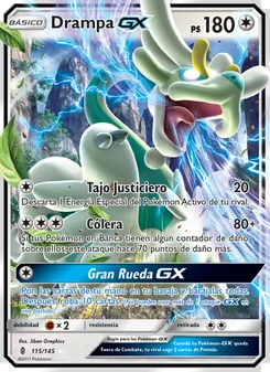 Carta Drampa GX de la expansión Albor de Guadianes, número 115/145