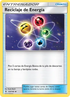 Carta Reciclaje de Energía de la expansión Albor de Guadianes, número 123/145