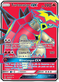 Carta Turtonator GX de la expansión Albor de Guadianes, número 131/145