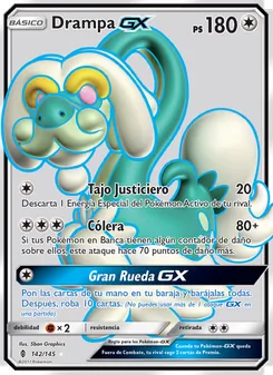 Carta Drampa GX de la expansión Albor de Guadianes, número 142/145