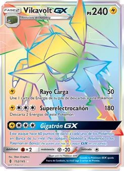 Carta Vikavolt GX de la expansión Albor de Guadianes, número 152/145