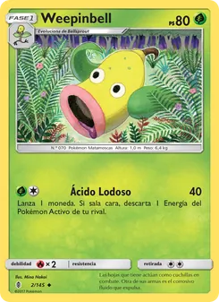 Carta Weepinbell de la expansión Albor de Guadianes, número 2/145