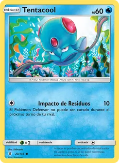 Carta Tentacool de la expansión Albor de Guadianes, número 23/145