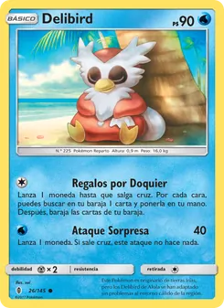 Carta Delibird de la expansión Albor de Guadianes, número 26/145