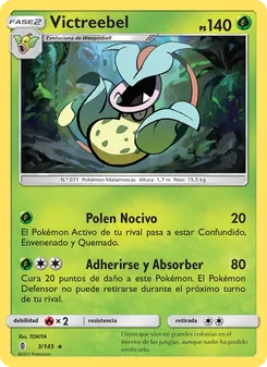 Carta Victreebel de la expansión Albor de Guadianes, número 3/145
