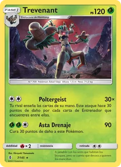 Carta Trevenant de la expansión Albor de Guadianes, número 7/145