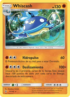 Carta Whiscash de la expansión Albor de Guadianes, número 71/145