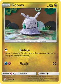 Carta Goomy de la expansión Albor de Guadianes, número 94/145