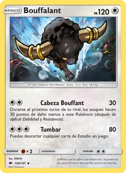 Carta Bouffalant de la expansión Sombras Ardientes, número 108/147