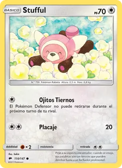 Carta Stufful de la expansión Sombras Ardientes, número 110/147