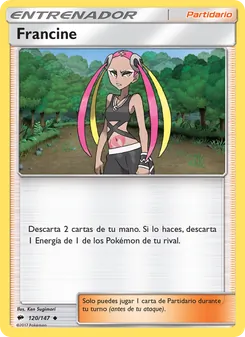 Carta Francine de la expansión Sombras Ardientes, número 120/147
