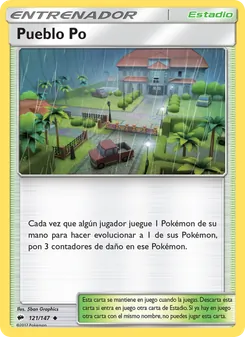 Carta Pueblo Po de la expansión Sombras Ardientes, número 121/147