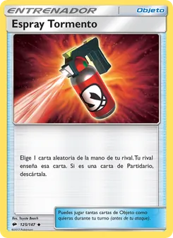 Carta Espray Tormento de la expansión Sombras Ardientes, número 125/147