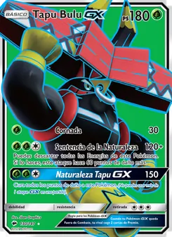 Carta Tapu Bulu GX de la expansión Sombras Ardientes, número 130/147