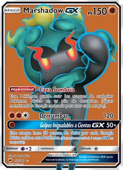 Carta Marshadow GX de la expansión Sombras Ardientes, número 137/147