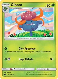 Carta Gloom de la expansión Sombras Ardientes, número 5/147