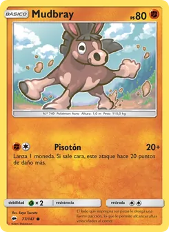 Carta Mudbray de la expansión Sombras Ardientes, número 77/147