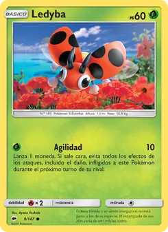 Carta Ledyba de la expansión Sombras Ardientes, número 9/147