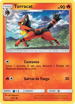 Carta Torracat de la expansión Leyendas Luminosas, número 16/73