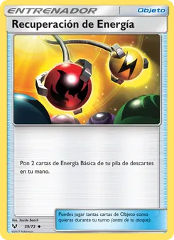 Carta Recuperación de Energía de la expansión Leyendas Luminosas, número 59/73