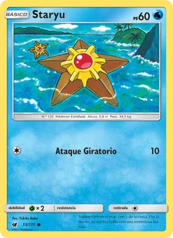 Carta Staryu de la expansión Invasión Carmesí, número 15/111
