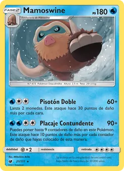 Carta Mamoswine de la expansión Invasión Carmesí, número 21/111