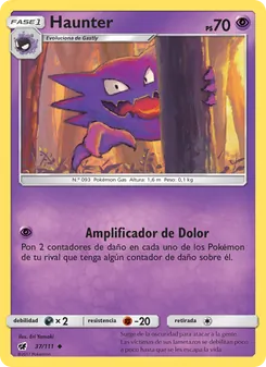 Carta Haunter de la expansión Invasión Carmesí, número 37/111