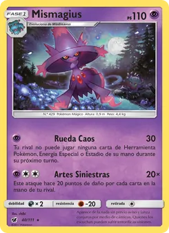 Carta Mismagius de la expansión Invasión Carmesí, número 40/111