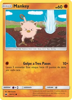 Carta Mankey de la expansión Invasión Carmesí, número 50/111