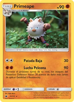 Carta Primeape de la expansión Invasión Carmesí, número 51/111