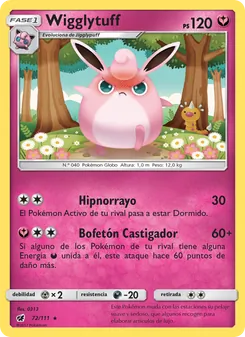Carta Wigglytuff de la expansión Invasión Carmesí, número 72/111