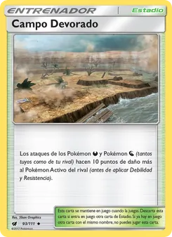 Carta Campo Devorado de la expansión Invasión Carmesí, número 93/111
