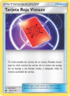 Carta Tarjeta Roja Vistazo de la expansión Invasión Carmesí, número 97/111