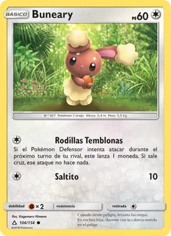 Carta Buneary de la expansión Ultraprisma, número 106/156