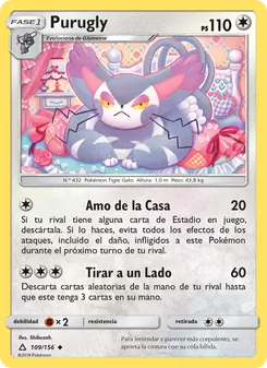Carta Purugly de la expansión Ultraprisma, número 109/156