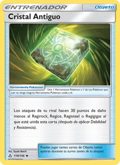 Carta Cristal Antiguo de la expansión Ultraprisma, número 118/156