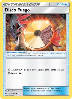 Carta Disco Fuego de la expansión Ultraprisma, número 123/156