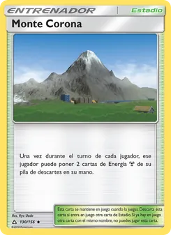 Carta Monte Corona de la expansión Ultraprisma, número 130/156