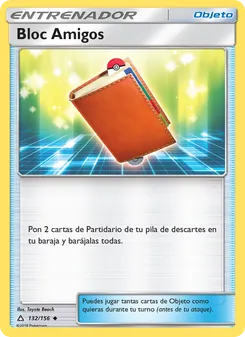 Carta Bloc Amigos de la expansión Ultraprisma, número 132/156