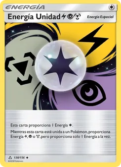 Carta Energía Unidad LightningPsychicMetal de la expansión Ultraprisma, número 138/156