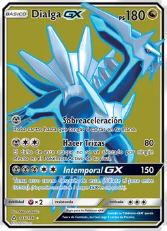 Carta Dialga GX de la expansión Ultraprisma, número 146/156