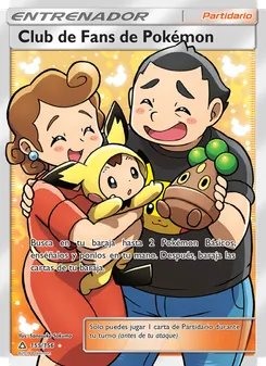 Carta Club de Fans de Pokémon de la expansión Ultraprisma, número 155/156