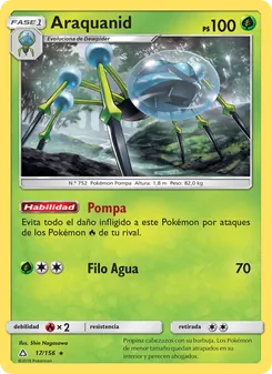 Carta Araquanid de la expansión Ultraprisma, número 17/156