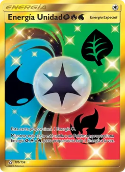 Carta Energía Unidad GrassFireWater de la expansión Ultraprisma, número 170/156