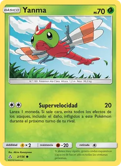 Carta Yanma de la expansión Ultraprisma, número 2/156