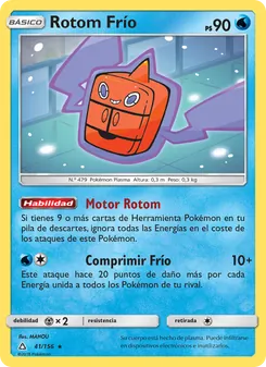 Carta Rotom Frío de la expansión Ultraprisma, número 41/156